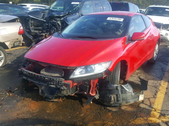 JHMZF1D42BS008728 - 2011 HONDA CR-Z RED photo 2