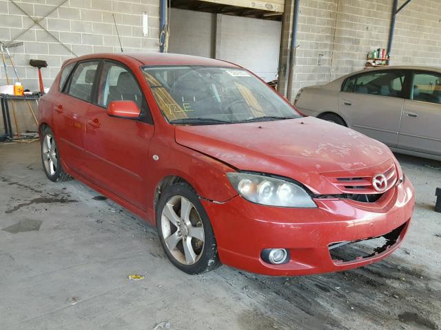 JM1BK143541102116 - 2004 MAZDA 3 HATCHBAC BURGUNDY photo 1