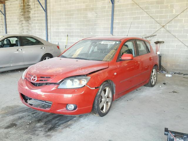 JM1BK143541102116 - 2004 MAZDA 3 HATCHBAC BURGUNDY photo 2