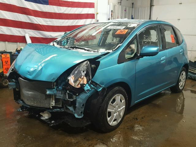 JHMGE8H34CC035347 - 2012 HONDA FIT BLUE photo 2