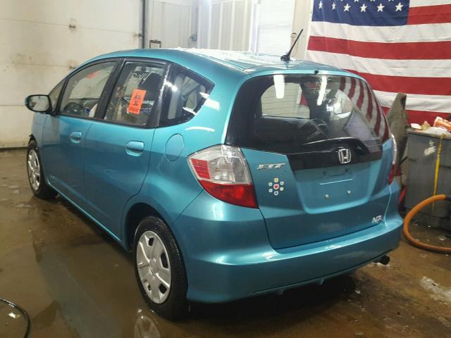 JHMGE8H34CC035347 - 2012 HONDA FIT BLUE photo 3