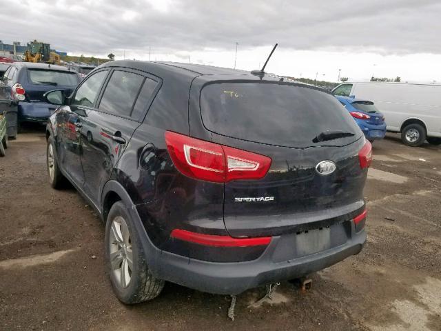 KNDPB3A23C7226474 - 2012 KIA SPORTAGE B BLACK photo 3