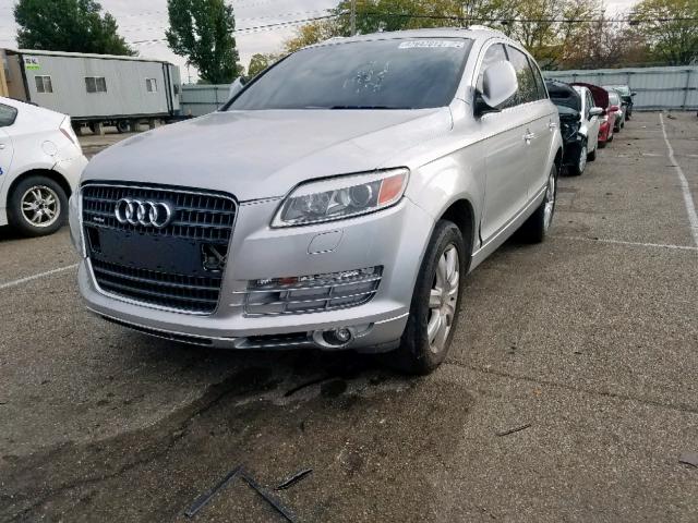 WA1AV74L27D030455 - 2007 AUDI Q7 4.2 QUA SILVER photo 2