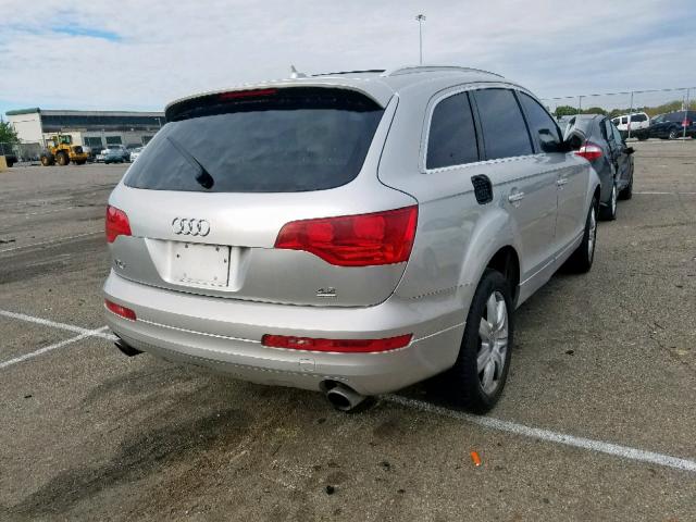 WA1AV74L27D030455 - 2007 AUDI Q7 4.2 QUA SILVER photo 4