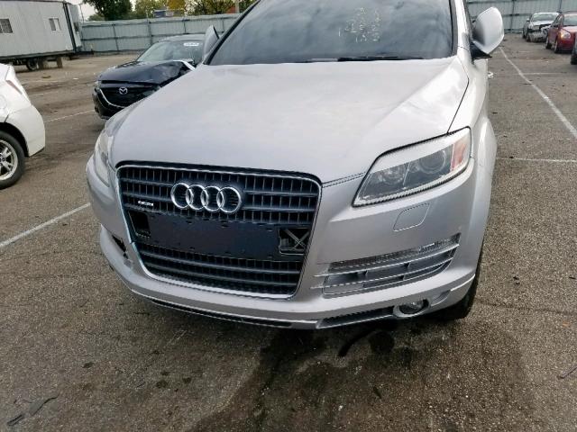 WA1AV74L27D030455 - 2007 AUDI Q7 4.2 QUA SILVER photo 9