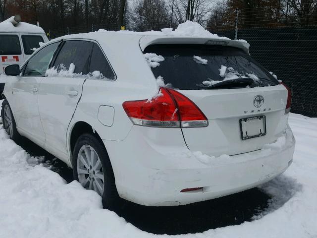 4T3BA3BB9BU019604 - 2011 TOYOTA VENZA BASE WHITE photo 3