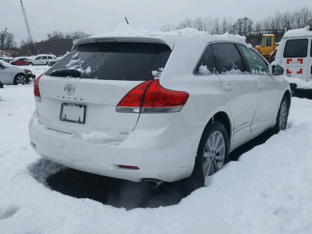 4T3BA3BB9BU019604 - 2011 TOYOTA VENZA BASE WHITE photo 4