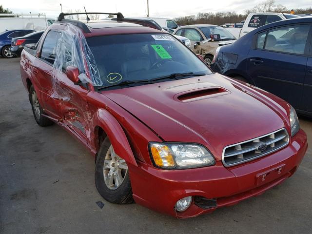 4S4BT63C955105344 - 2005 SUBARU BAJA TURBO RED photo 1