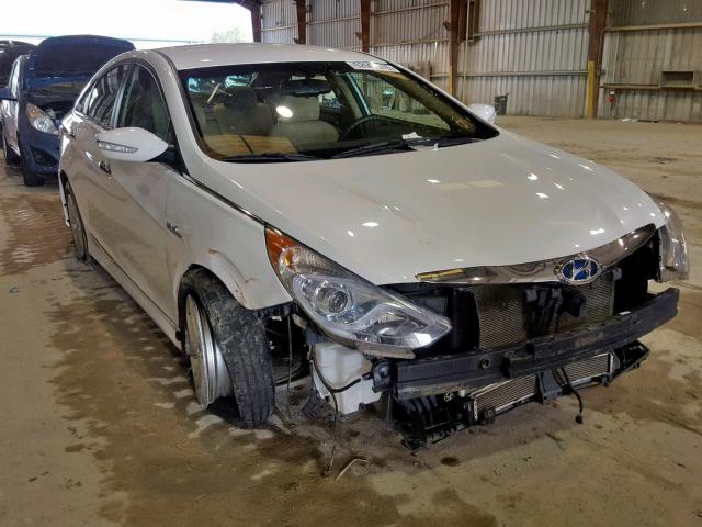 KMHEC4A49FA133781 - 2015 HYUNDAI SONATA HYB WHITE photo 1