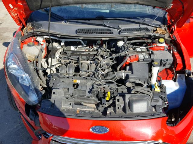 3FADP4BJ7EM179447 - 2014 FORD FIESTA SE RED photo 7