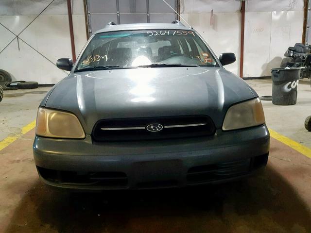 4S3BH635416302076 - 2001 SUBARU LEGACY L GREEN photo 9