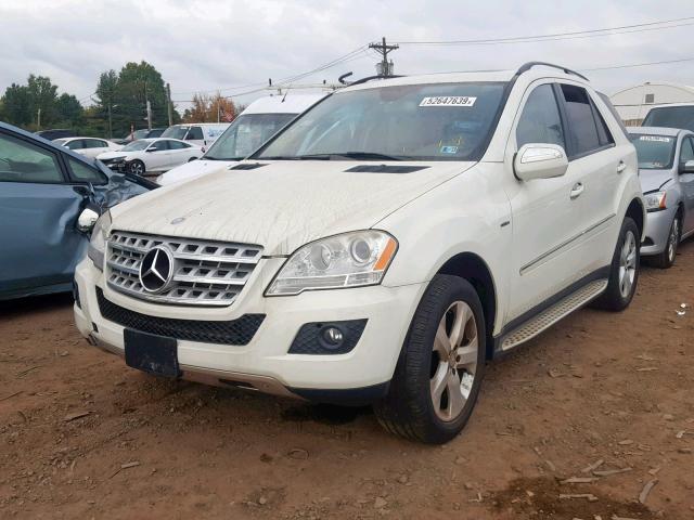 4JGBB25E69A521052 - 2009 MERCEDES-BENZ ML WHITE photo 2