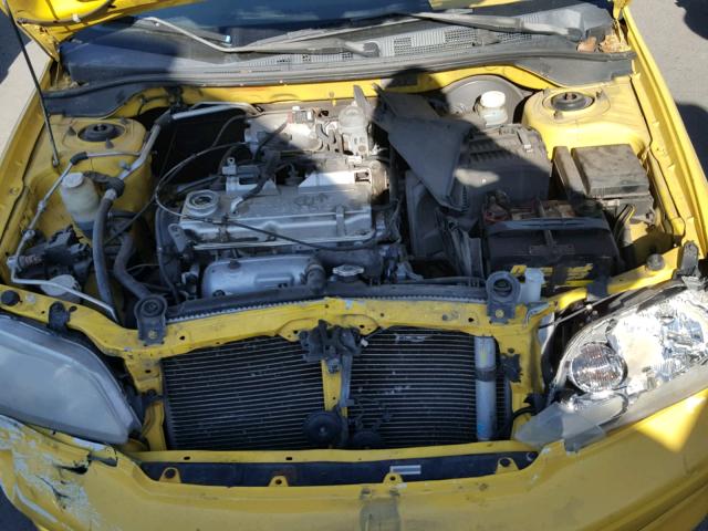 JA3AJ86E13U042871 - 2003 MITSUBISHI LANCER OZ YELLOW photo 7