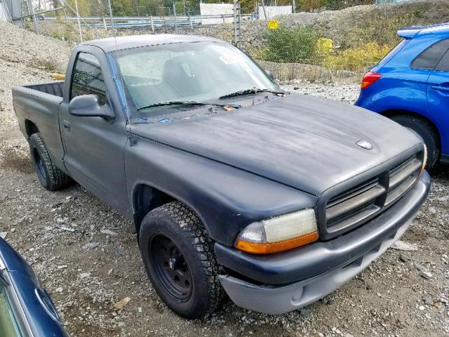 1B7FL26P01S328235 - 2001 DODGE DAKOTA BLACK photo 1