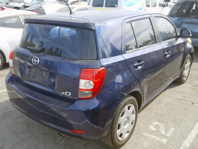 JTKKU10468J002873 - 2008 SCION XD BLUE photo 4