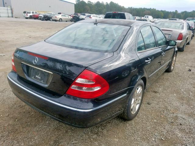 WDBUF65J74A443667 - 2004 MERCEDES-BENZ E 320 BLACK photo 4