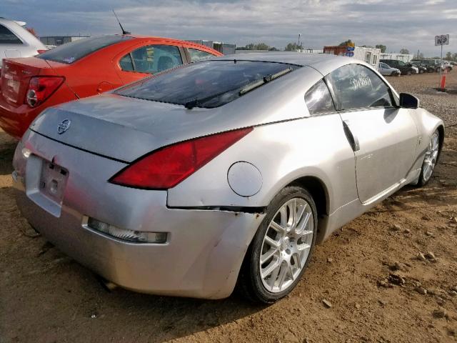 JN1AZ34D03T106608 - 2003 NISSAN 350Z COUPE SILVER photo 4