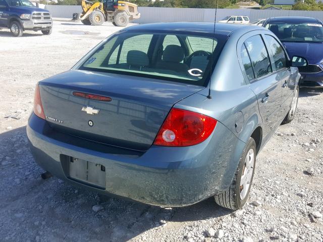 1G1AL55F877390569 - 2007 CHEVROLET COBALT LT BLUE photo 4