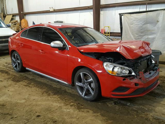 YV1902FH1D1211962 - 2013 VOLVO S60 T6 RED photo 1
