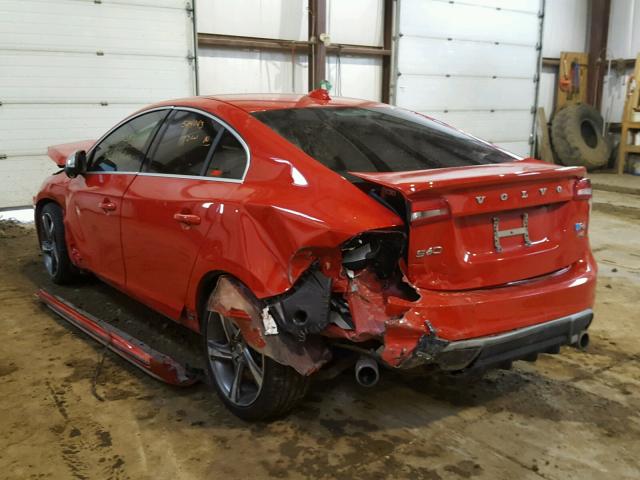 YV1902FH1D1211962 - 2013 VOLVO S60 T6 RED photo 3