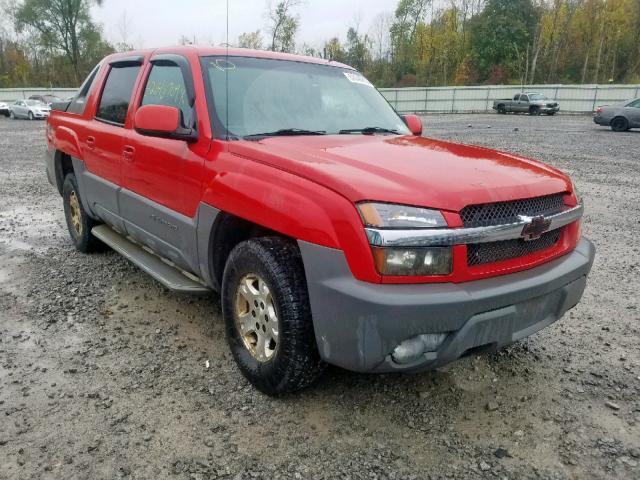 3GNEK13T52G279060 - 2002 CHEVROLET AVALANCHE RED photo 1