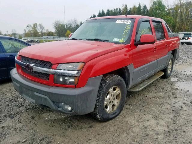 3GNEK13T52G279060 - 2002 CHEVROLET AVALANCHE RED photo 2