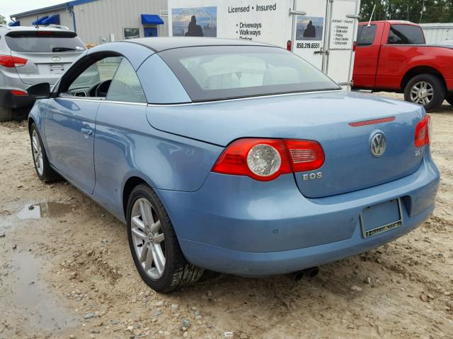 WVWFA71F89V008804 - 2009 VOLKSWAGEN EOS LUX Синій фото 3