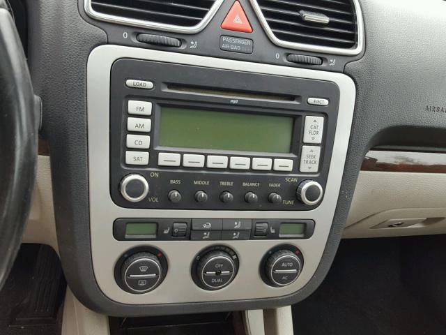 WVWFA71F89V008804 - 2009 VOLKSWAGEN EOS LUX Синій фото 9