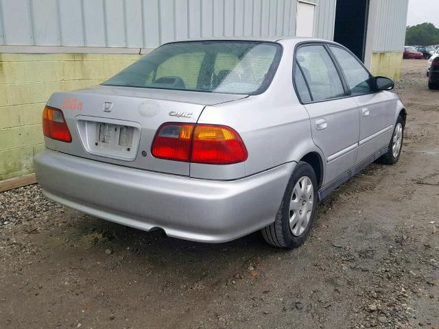 2HGEJ6615YH552723 - 2000 HONDA CIVIC BASE SILVER photo 4