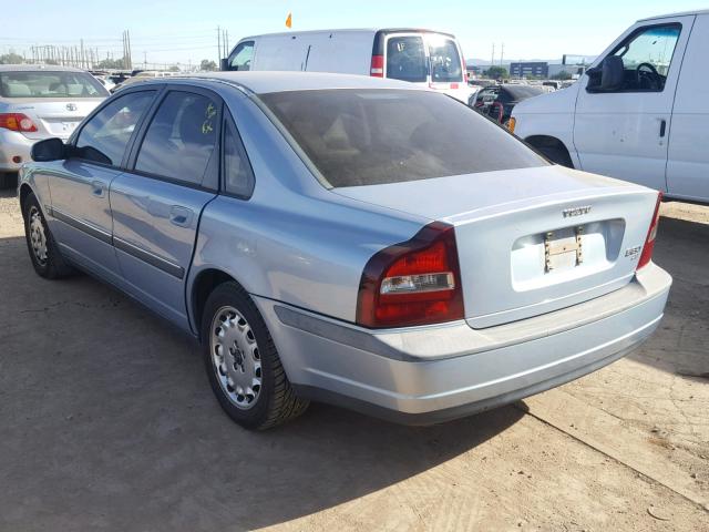 YV1TS94D4Y1089497 - 2000 VOLVO S80 BLUE photo 3