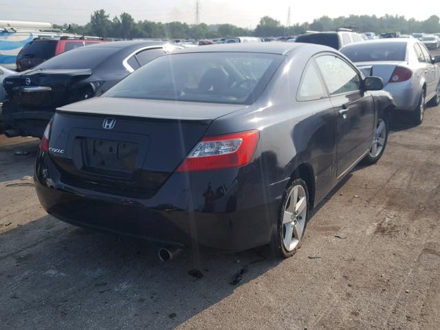 2HGFG12918H514438 - 2008 HONDA CIVIC EXL BLACK photo 4