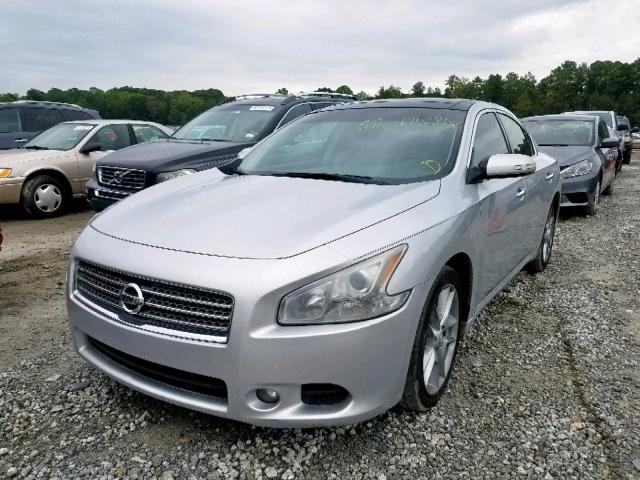 1N4AA5AP4AC844137 - 2010 NISSAN MAXIMA S SILVER photo 2