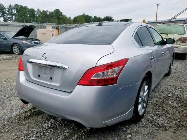 1N4AA5AP4AC844137 - 2010 NISSAN MAXIMA S SILVER photo 4