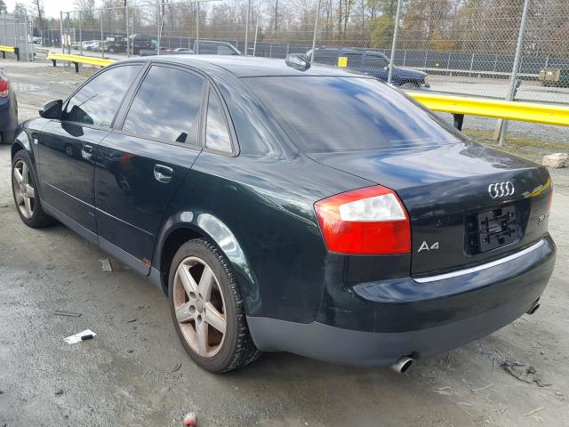 WAULC68E04A120725 - 2003 AUDI 4-DR SEDAN GREEN photo 3