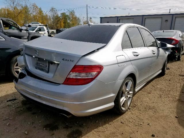 WDDGF8BB9AF480912 - 2010 MERCEDES-BENZ C 300 4MAT SILVER photo 4