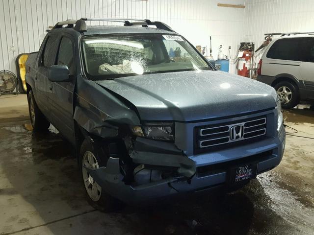 2HJYK16478H507171 - 2008 HONDA RIDGELINE BLUE photo 1