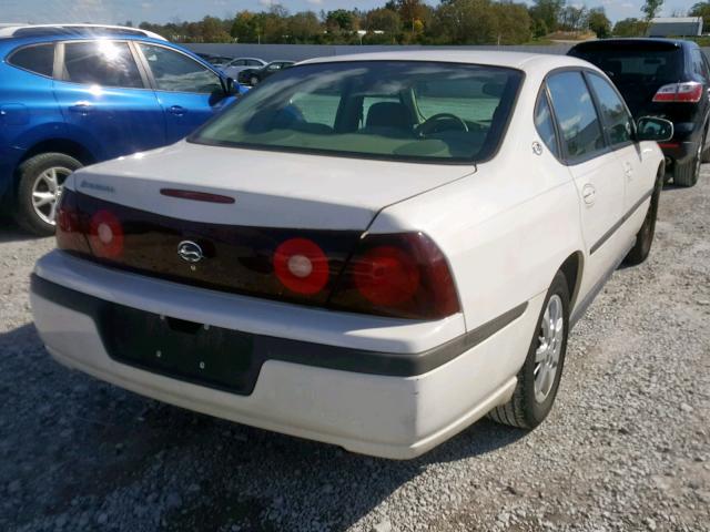 2G1WF52E739403734 - 2003 CHEVROLET IMPALA WHITE photo 4