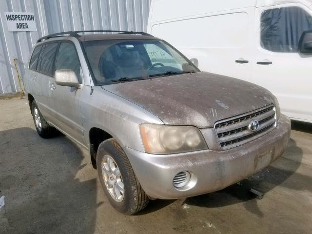 JTEGF21A330081463 - 2003 TOYOTA HIGHLANDER SILVER photo 1