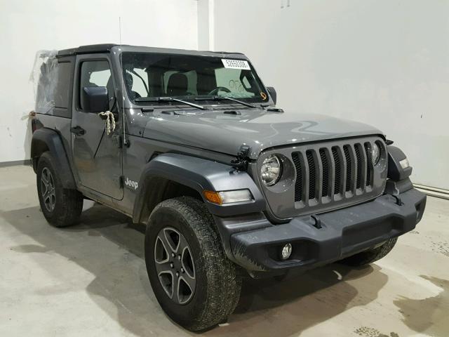 1C4GJXAG5JW271604 - 2018 JEEP WRANGLER S GRAY photo 1