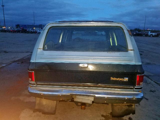 1GNGR26N4HF119267 - 1987 CHEVROLET SUBURBAN R BLUE photo 6