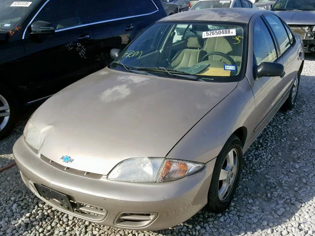 1G1JF524527428164 - 2002 CHEVROLET CAVALIER L GOLD photo 2