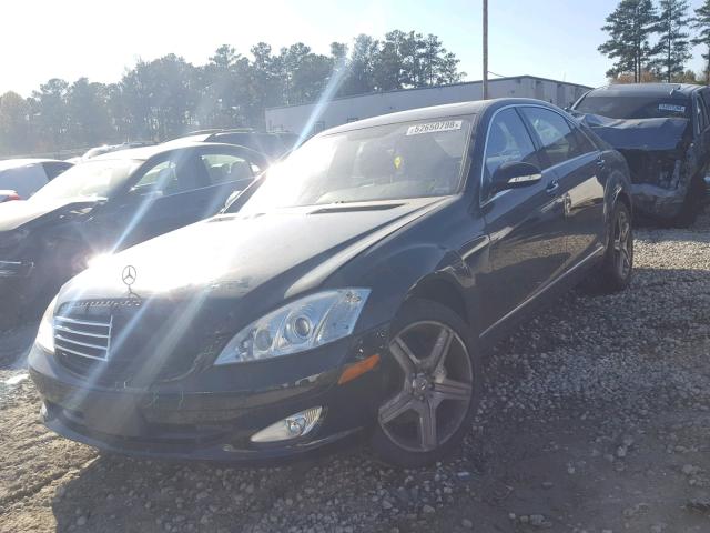 WDDNG71X97A070483 - 2007 MERCEDES-BENZ S 550 BLACK photo 2