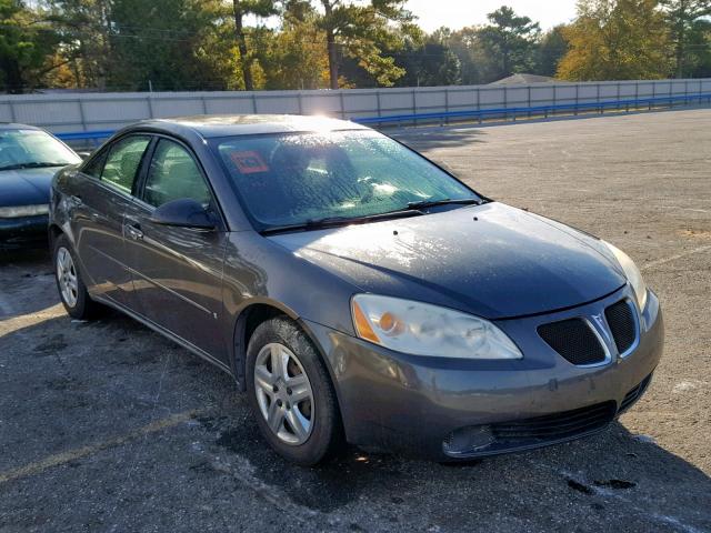 1G2ZF58B874192073 - 2007 PONTIAC G6 VALUE L GRAY photo 1