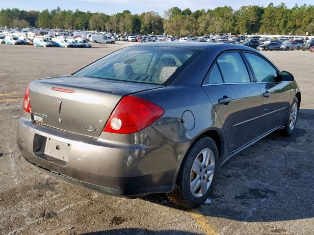 1G2ZF58B874192073 - 2007 PONTIAC G6 VALUE L GRAY photo 4