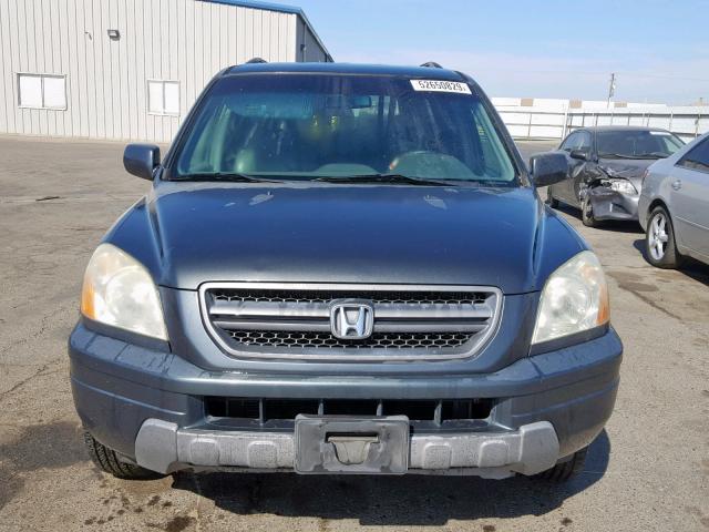 2HKYF18533H597739 - 2003 HONDA PILOT EXL CHARCOAL photo 9