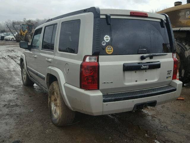 1J8HG48P87C591526 - 2007 JEEP COMMANDER TAN photo 3