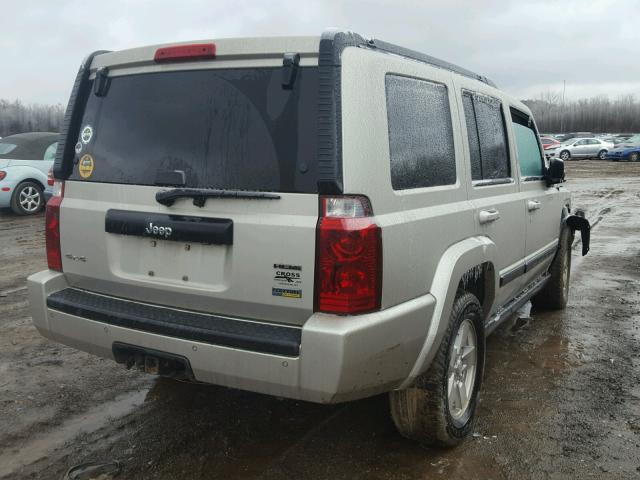 1J8HG48P87C591526 - 2007 JEEP COMMANDER TAN photo 4