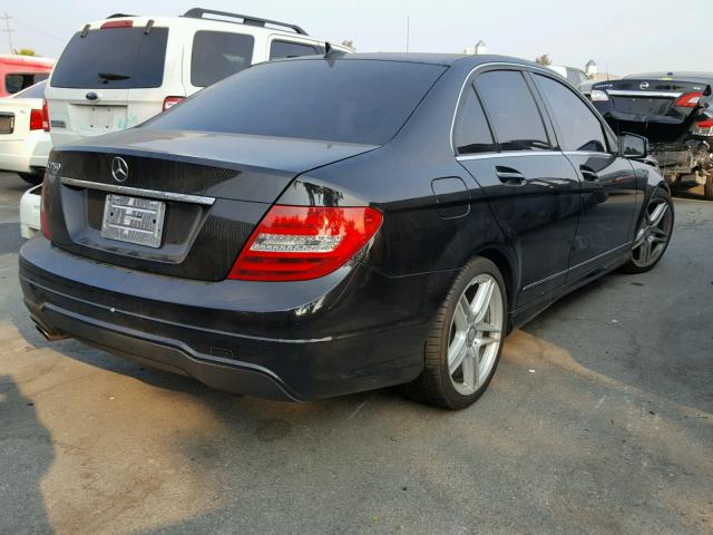 WDDGF4HB7DR248408 - 2013 MERCEDES-BENZ C 250 BLACK photo 4