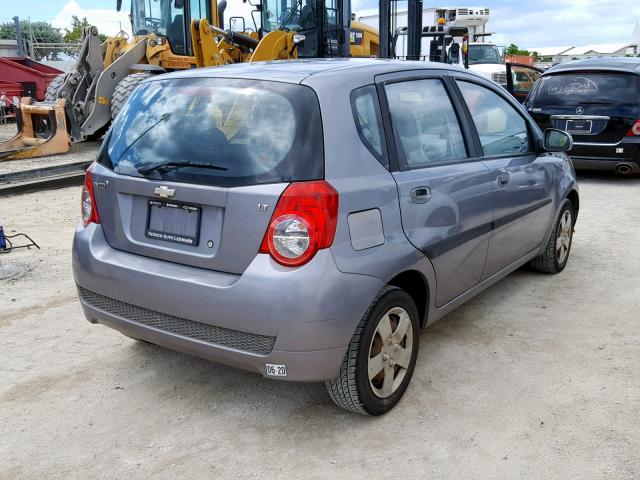 KL1TD6DE8BB131928 - 2011 CHEVROLET AVEO LS GRAY photo 4