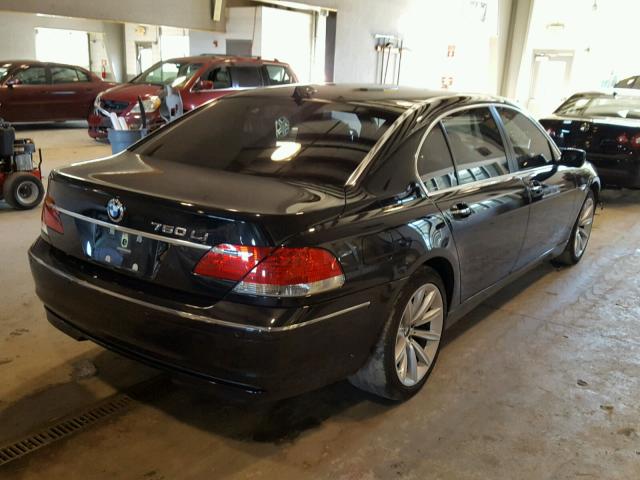 WBAHN83517DT72554 - 2007 BMW 750 BLACK photo 4